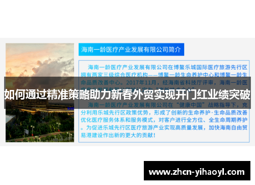 如何通过精准策略助力新春外贸实现开门红业绩突破